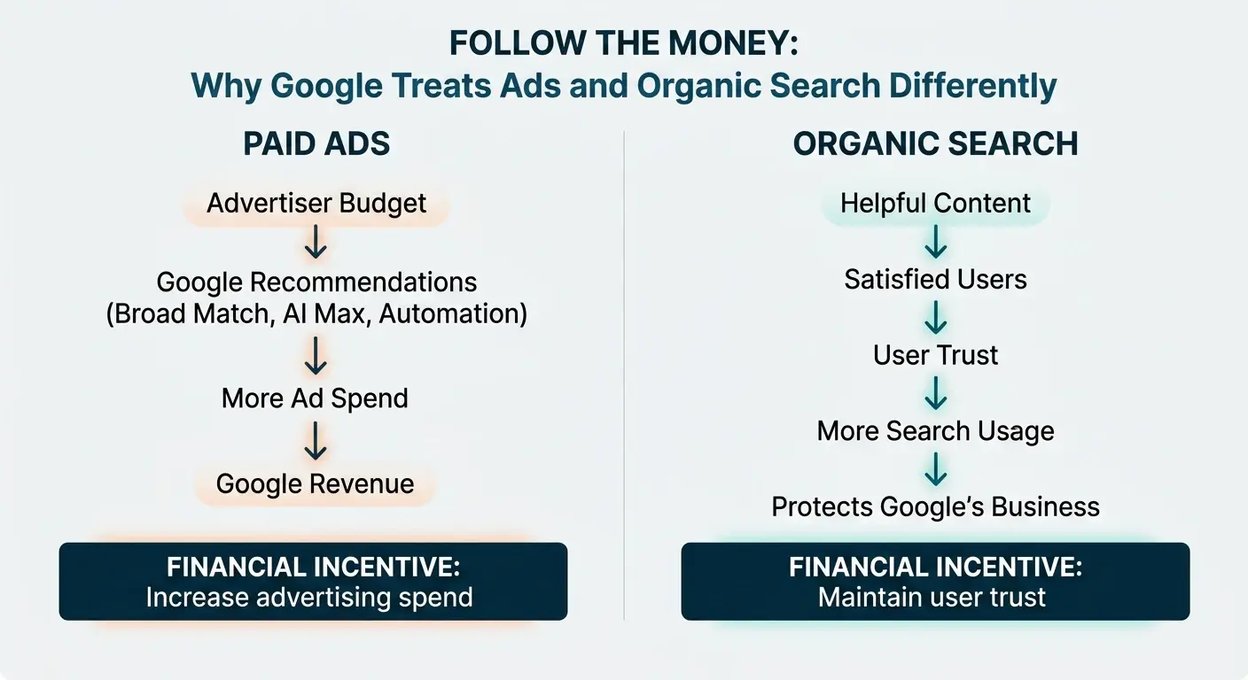 Ads vs Organic | Falcon Ridge Digital